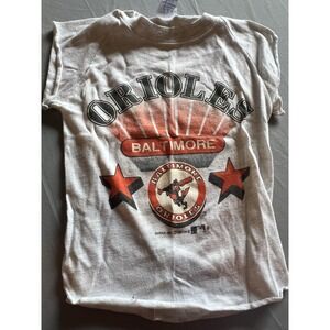 Vintage 1991 Youth Baltimore Orioles Shirt Made In USA Single Stitch Small MLB